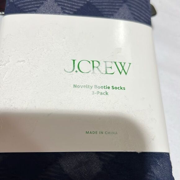 J. crew Sheer buffalo plaid socks three-pack NWT OSFA - Picture 3 of 5